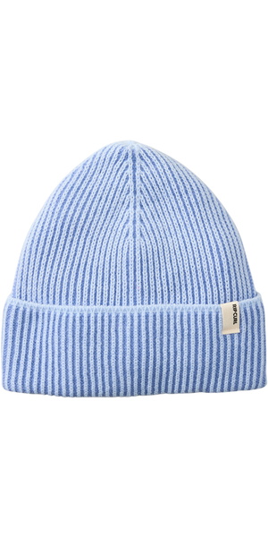 2025 Rip Curl Womens 2 Tone Ribbed Reg Beanie 06RWHE - Blue